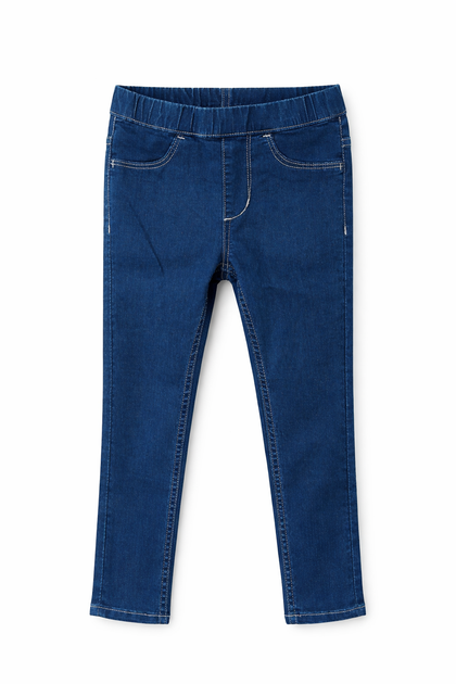 Джеггинсы H&M 116 см (5-6 лет) для девочки Синие - Фото 1 Джеггинсы H&M 116 см (5-6 лет) для девочки Синие - изображение 1