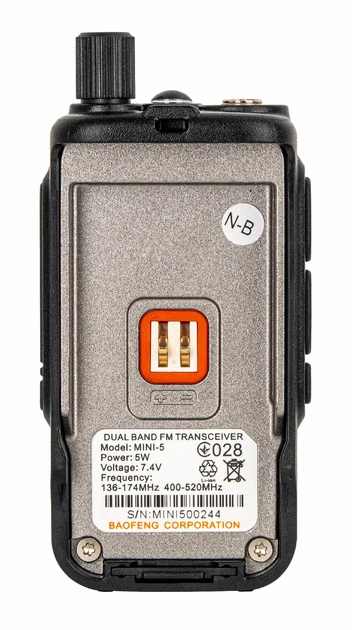 Рація Baofeng UV 5R Mini Grey Classic 1 шт/уп - изображение 7