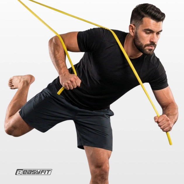Эспандер борцовский EasyFit жгут 3 м желтый (Medium) - Фото 6 Эспандер борцовский EasyFit жгут 3 м желтый (Medium) - изображение 6