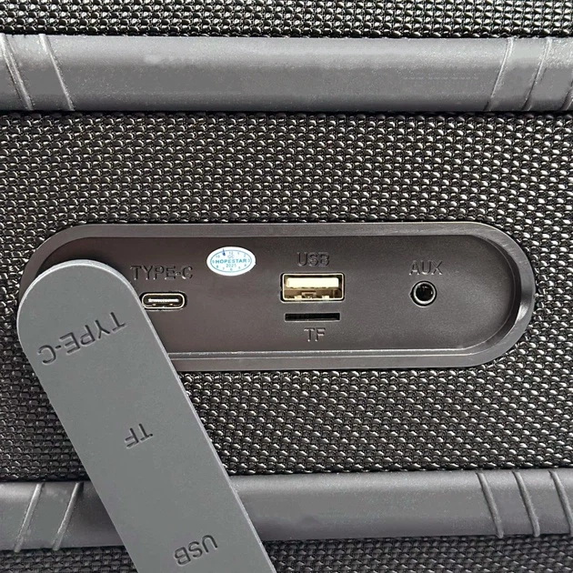 Колонка Bluetooth HOPESTAR H71 120W BT5.4/USB/TF/AUX/Auracast/RGB/JL/IPX6/13500mAh бездротова гарнітура для музыки Синій - зображення 4