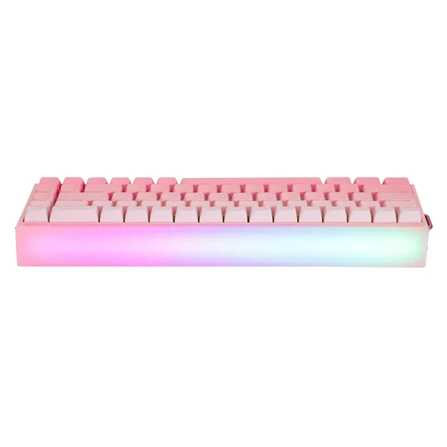 Клавиатура магнитная AULA HERO 68 HE Pink на Black Magnetic Switch - изображение 6
