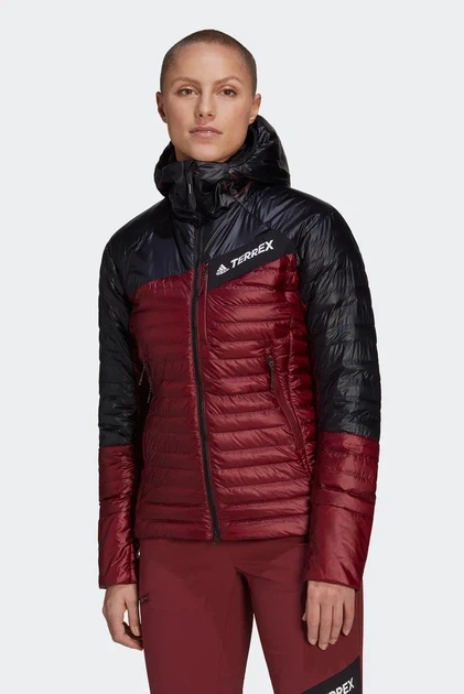 Жіночі пухові куртки TERREX Techrock Down Hooded Jacket туристичні в похід червоний з чорним М - Фото 1 Жіночі пухові куртки TERREX Techrock Down Hooded Jacket туристичні в похід червоний з чорним М - зображення 1