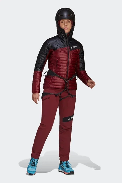 Жіночі пухові куртки TERREX Techrock Down Hooded Jacket туристичні в похід червоний з чорним М - Фото 2 Жіночі пухові куртки TERREX Techrock Down Hooded Jacket туристичні в похід червоний з чорним М - зображення 2