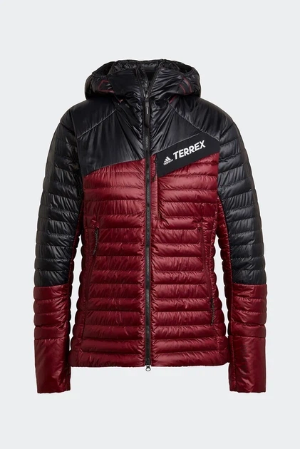 Жіночі пухові куртки TERREX Techrock Down Hooded Jacket туристичні в похід червоний з чорним М - Фото 6 Жіночі пухові куртки TERREX Techrock Down Hooded Jacket туристичні в похід червоний з чорним М - зображення 6