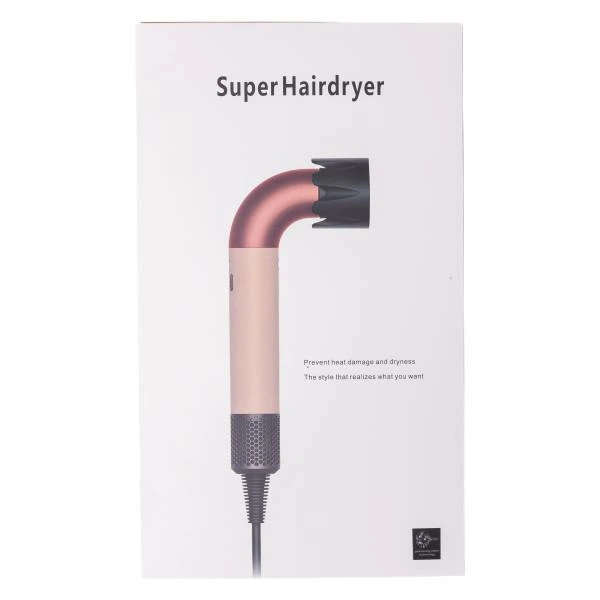 Фен-стайлер для волос Super Hairdryer 1600 Вт 4 насадки Розовый - изображение 9