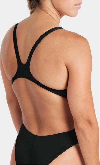 Купальник закритий для жінок Arena TEAM SWIMSUIT SWIM TECH SOLID чорний Жіночий 42 - зображення 5