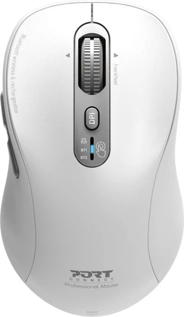 Миша PORT Designs Expert Wireless/Bluetooth White (900707CW) - Фото 1 Миша PORT Designs Expert Wireless/Bluetooth White (900707CW) - зображення 1