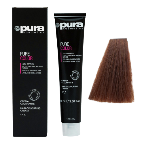 Pura Kosmetica 0101 Pure Color фарба 100 мл 8/7 Русявий какао - Фото 1 Pura Kosmetica 0101 Pure Color фарба 100 мл 8/7 Русявий какао - зображення 1