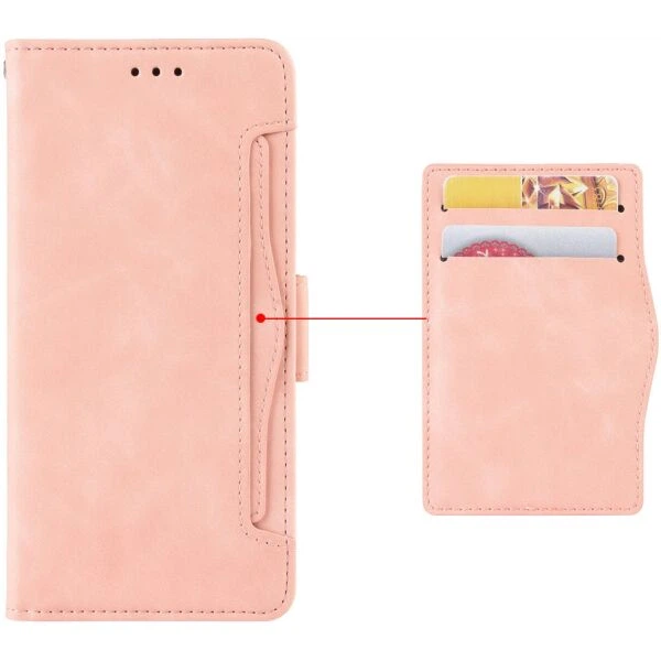 Чехол-книжка с карманами Deexe Wallet Stand для Infinix Note 60 / 60 Pro - Pink - изображение 2