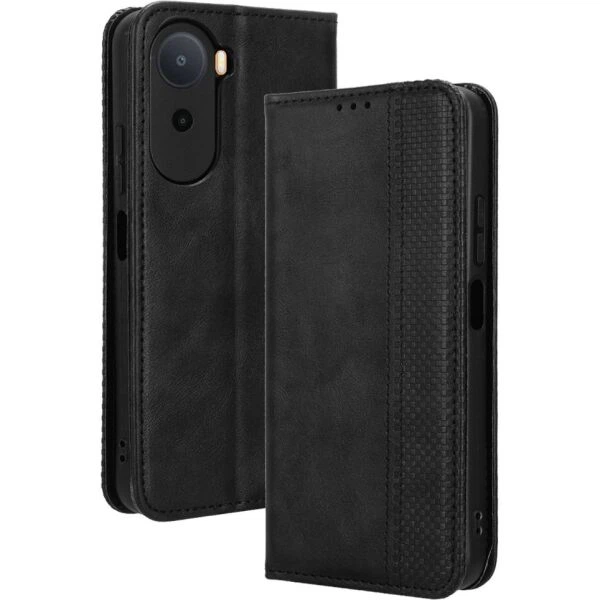 Чехол-книжка Deexe Retro Style для Xiaomi Redmi A7 Pro - Black - изображение 7