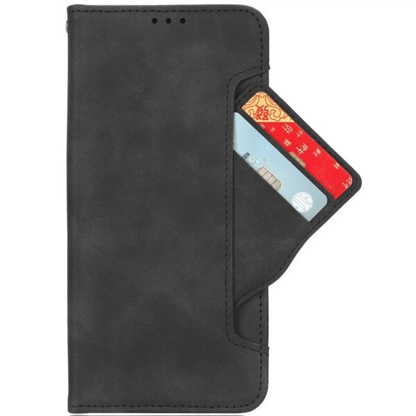 Чехол-книжка с карманами Deexe Wallet Stand для OnePlus 15R / Ace 6 / Ace 6T - Black - изображение 3