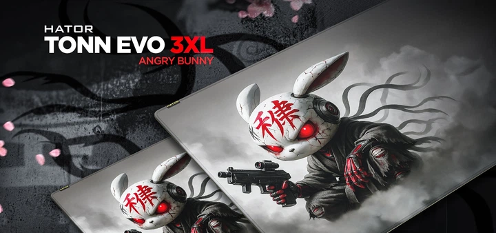 Игровая поверхность Hator Tonn EVO 3XL Control+Speed Angry Bunny (HTP051) - изображение 10