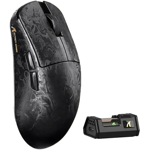 Ігрова бездротова миша ATTACK SHARK R11 ULTRA / 42000 DPI / PAW3950 MAX / 8K / Black / Чорна - изображение 3