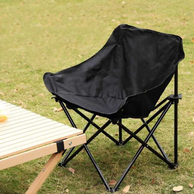 Раскладное туристическое кресло Folding Camping 40 х 40 х 67 см (214 C) Черный - Фото 7 Раскладное туристическое кресло Folding Camping 40 х 40 х 67 см (214 C) Черный - изображение 7