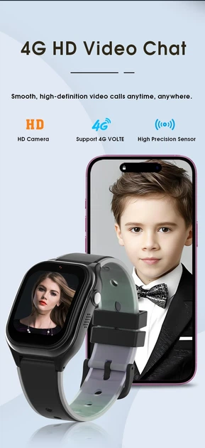 Дитячий смарт-годинник Wonlex CT26 Ultra Small компактний годинник-телефон з відеодзвінком GPS і SIM Blue (19145) - Фото 5 Дитячий смарт-годинник Wonlex CT26 Ultra Small компактний годинник-телефон з відеодзвінком GPS і SIM Blue (19145) - зображення 5