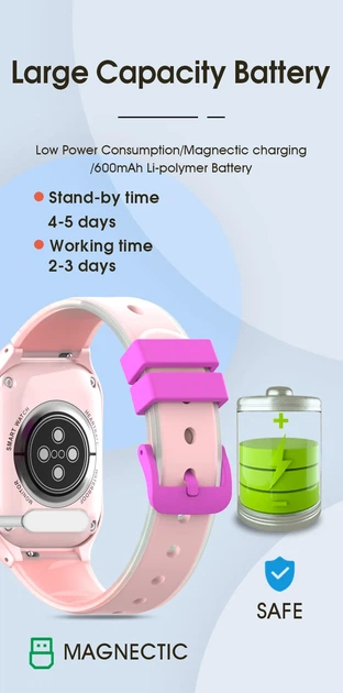 Дитячий смарт-годинник Wonlex CT26 Ultra Small компактний годинник-телефон з відеодзвінком GPS і SIM Blue (19145) - Фото 8 Дитячий смарт-годинник Wonlex CT26 Ultra Small компактний годинник-телефон з відеодзвінком GPS і SIM Blue (19145) - зображення 8