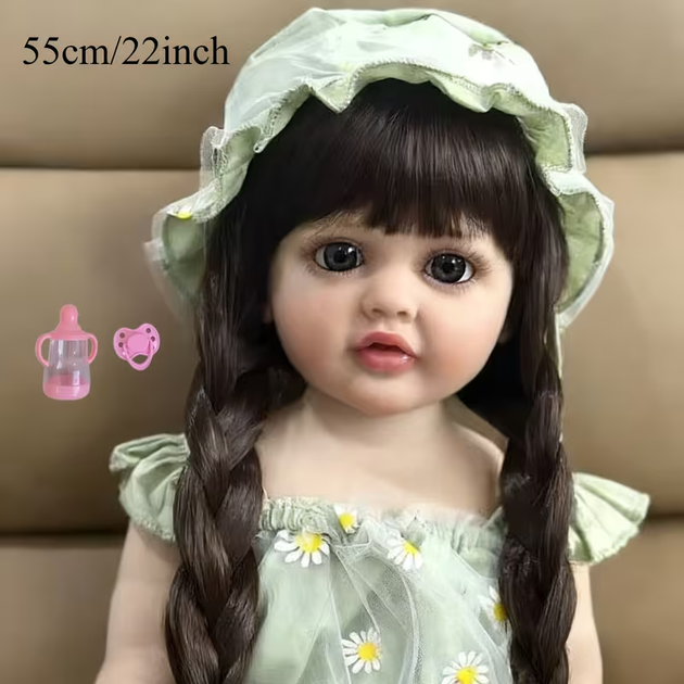 Реалистичная кукла Реборн 55 см полностью виниловая Doll Reborn Baby К0100220 - Фото 3 Реалистичная кукла Реборн 55 см полностью виниловая Doll Reborn Baby К0100220 - изображение 3