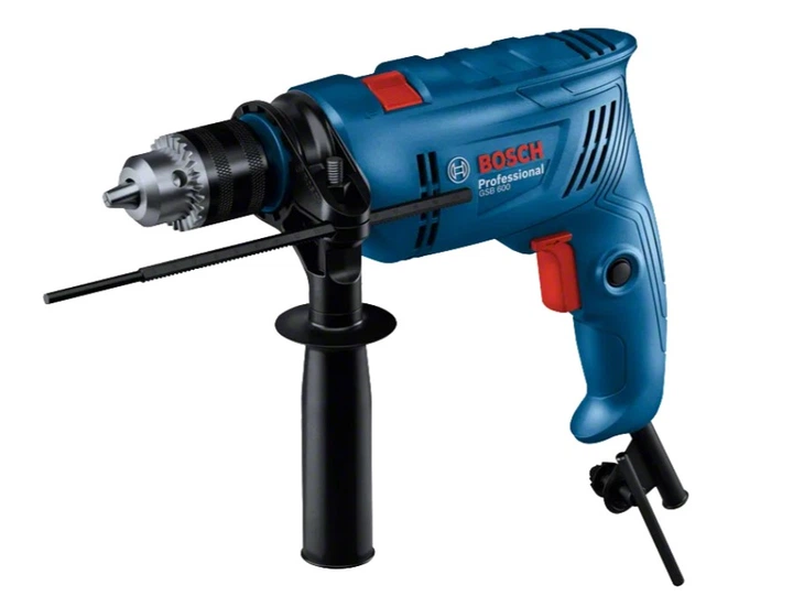 Дрель ударная Bosch GSB 600 (600 Вт, 3000 об/мин) c кулачковым патроном (26843) - изображение 2