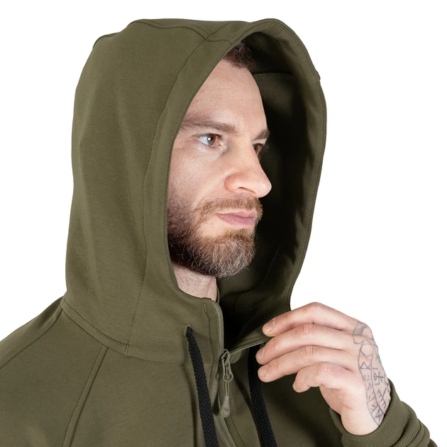Спортивна Camotec кофта FitPro Zip ShapeKnit Олива (9608), L - изображение 4