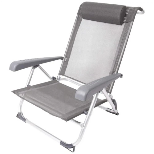 Крісло складане Bo-Camp Saint-Tropez Grey (1204796) (DAS303395) Bo-Camp DAS303395 1004185 - зображення 4