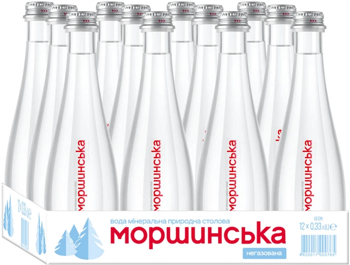 Упаковка минеральной природной столовой негазированной воды Моршинська Premium 0.33 л х 12 бутылок (4820017000581_234929) - Фото 2 Упаковка минеральной природной столовой негазированной воды Моршинська Premium 0.33 л х 12 бутылок (4820017000581_234929) - изображение 2