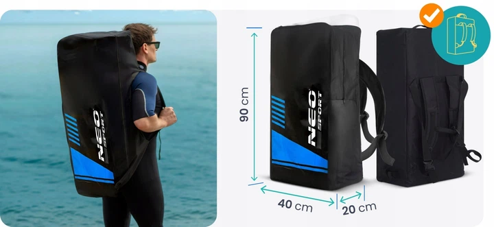 Надувна SUP дошка (Сапборд) Neo-Sport 170213 Aquasurf 320 х 84 х 15 см - изображение 9