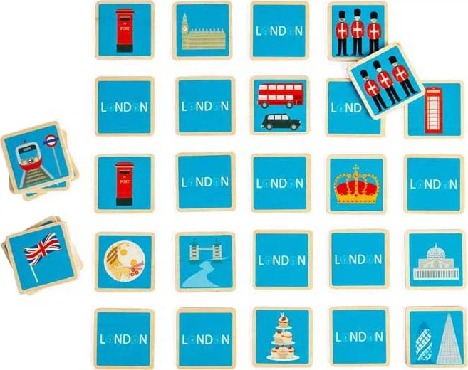 Gra planszowa Bigjigs Toys London Memo (691621850497) - obraz 2
