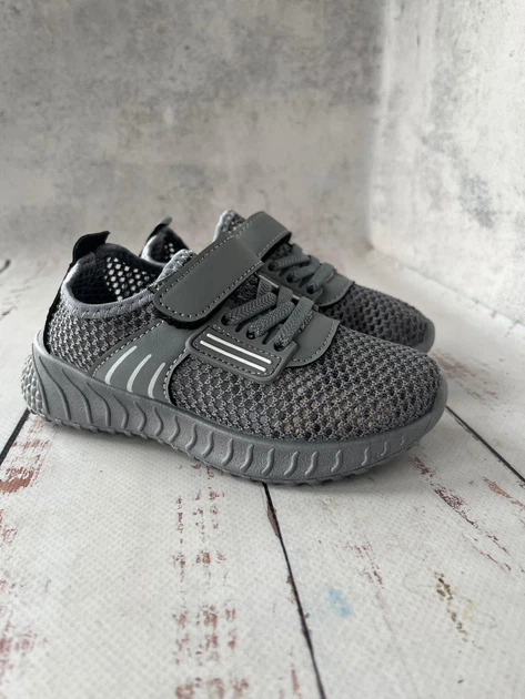 Кросівки сітка дитячі BBT Kids 29 - 17,8 см Сірий (782-1) - Фото 3 Кросівки сітка дитячі BBT Kids 29 - 17,8 см Сірий (782-1) - изображение 3