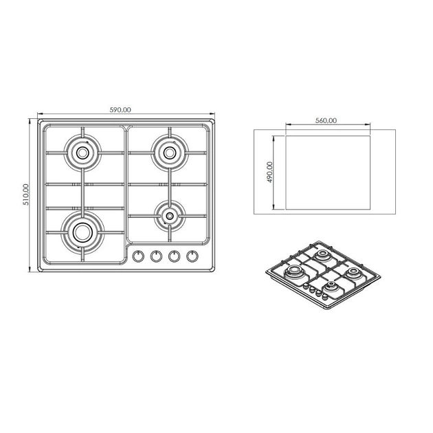 Варочная поверхность Grunhelm GPG 6355 IF - изображение 7