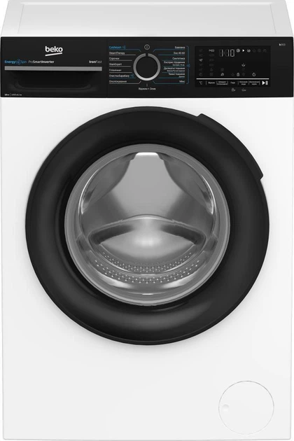 Пральна машина автоматична Beko BM3WFU410415WPBB - Фото 1 Пральна машина автоматична Beko BM3WFU410415WPBB - зображення 1
