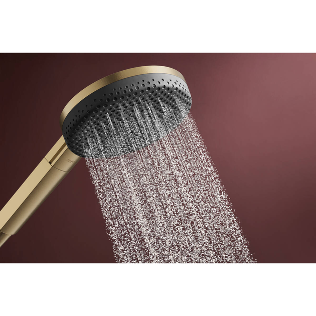 Душовий набір HANSGROHE Raindance Alive EcoSmart із ручною лійкою та шлангом з тримачем бронза 24611140 - Фото 6 Душовий набір HANSGROHE Raindance Alive EcoSmart із ручною лійкою та шлангом з тримачем бронза 24611140 - зображення 6