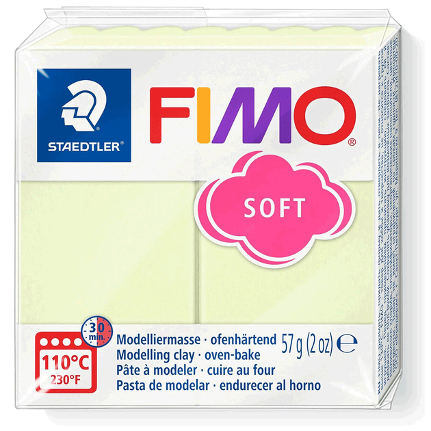Пластика для бижутерии Soft Ванильная пастельная 57г Fimo - изображение 3