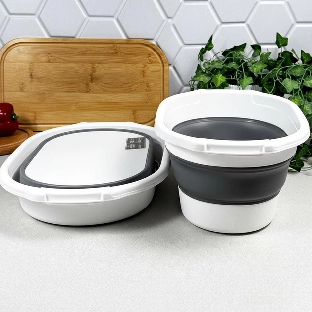 Таз складной силиконовый 19 л Dunya 50019 - изображение 2