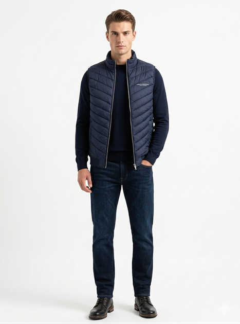 Жилет чоловічий Armani Exchange Milano / New York AX-M0041NV XL - Фото 4 Жилет чоловічий Armani Exchange Milano / New York AX-M0041NV XL - зображення 4