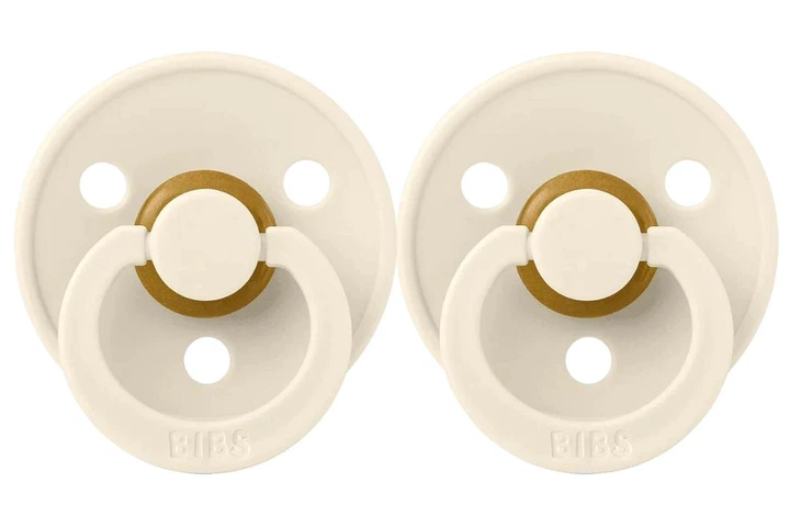 Соска BIBS 0-6 m Colour Latex Round Ivory, 2 шт - Фото 1 Соска BIBS 0-6 m Colour Latex Round Ivory, 2 шт - изображение 1