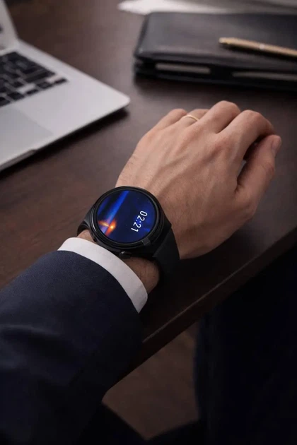 Смарт-часы Smart Watch с круглым дисплеем, Bluetooth, пульсометр, фитнес-трекер, Android/iOS - Фото 4 Смарт-часы Smart Watch с круглым дисплеем, Bluetooth, пульсометр, фитнес-трекер, Android/iOS - изображение 4