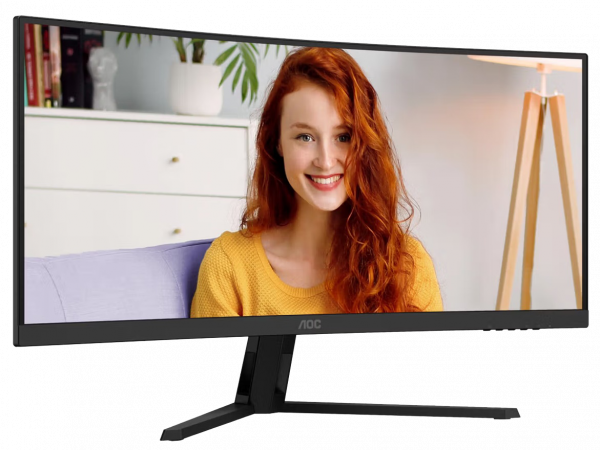 Монітор 34" aoc cu34b3e Black - зображення 2