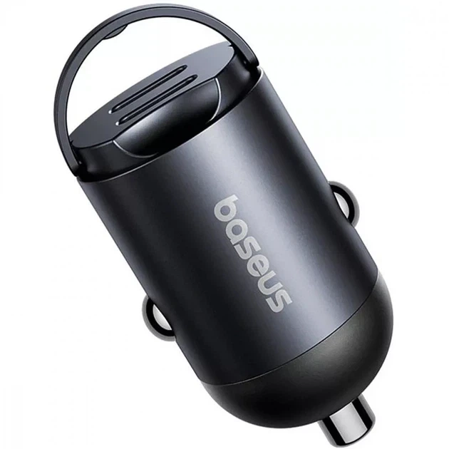 Автомобільний зарядний пристрій Baseus Tiny Star Mini Car Charger 2Type-C 30W C00035001121-03 Black - Фото 3 Автомобільний зарядний пристрій Baseus Tiny Star Mini Car Charger 2Type-C 30W C00035001121-03 Black - зображення 3