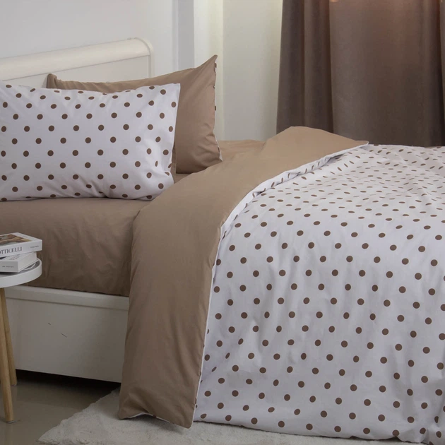 Комплект постільної білизни ТЕП "Happy Sleep" Chocolate Dots, двоспальна - изображение 2