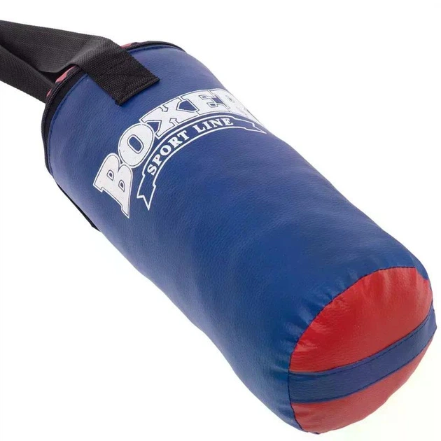 Набор боксерский детский Boxer (груша и перчатки) Черно-синий - изображение 2