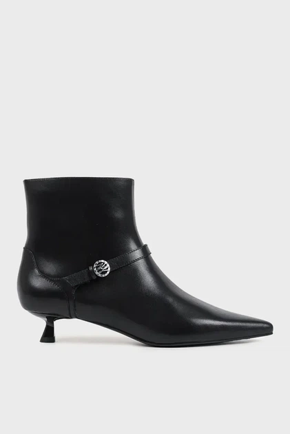 Жіночі чорні шкіряні ботильйони PASHA Mary Jane Boot Karl Lagerfeld 37 KL30168 - Фото 1 Жіночі чорні шкіряні ботильйони PASHA Mary Jane Boot Karl Lagerfeld 37 KL30168 - зображення 1