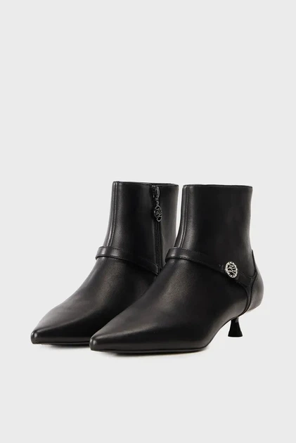 Жіночі чорні шкіряні ботильйони PASHA Mary Jane Boot Karl Lagerfeld 40 KL30168 - Фото 2 Жіночі чорні шкіряні ботильйони PASHA Mary Jane Boot Karl Lagerfeld 40 KL30168 - зображення 2