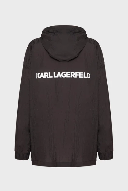 Жіноча чорна вітровка Karl Lagerfeld M A3W15027 - Фото 2 Жіноча чорна вітровка Karl Lagerfeld M A3W15027 - изображение 2