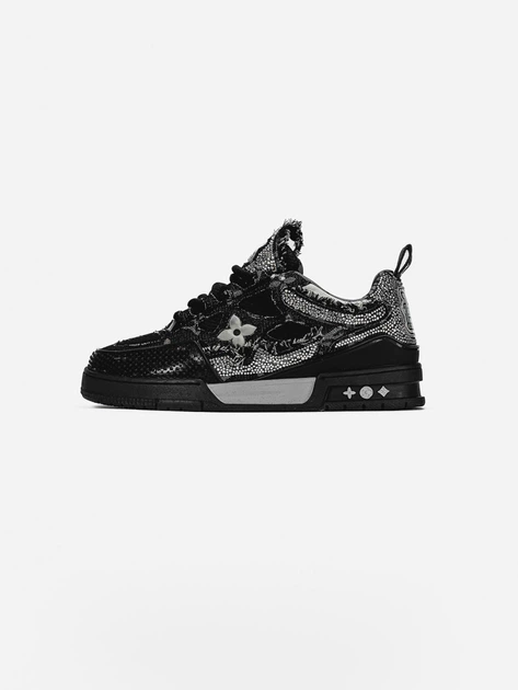 Чоловічі кросівки Skate Sneaker Black Swarovski чорні 41 - зображення 4