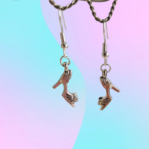 Серьги из металла Туфельки - Фото 2 Серьги из металла Туфельки - изображение 2