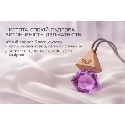 Ароматизатор для автомобиля VITOL Air White Musk 8мл (VBA05) - изображение 7