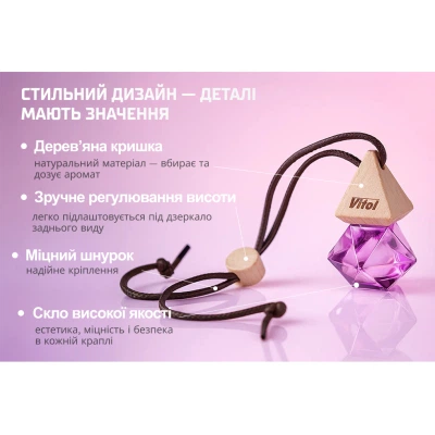 Ароматизатор для автомобиля VITOL Air White Musk 8мл (VBA05) - изображение 8