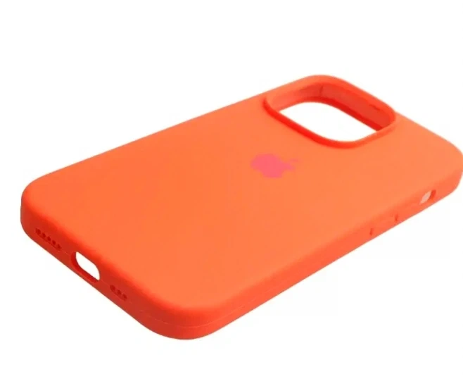 Чохол силіконовий Silicone Case Full Size для iPhone 11 Pro з мікрофіброю всередині колір 49.Papaya - зображення 5