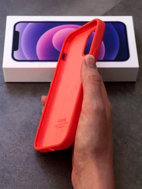 Чохол силіконовий Silicone Case Full Size для iPhone 11 Pro з мікрофіброю всередині колір 49.Papaya - зображення 7