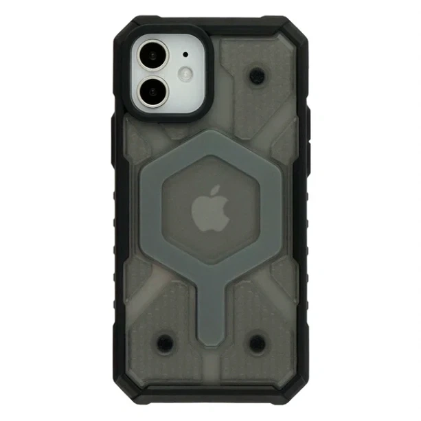Чохол TPU+PC ArmorHex Magnetic Case для iPhone 15 протиударний з MagSafe сірий матовий - зображення 4